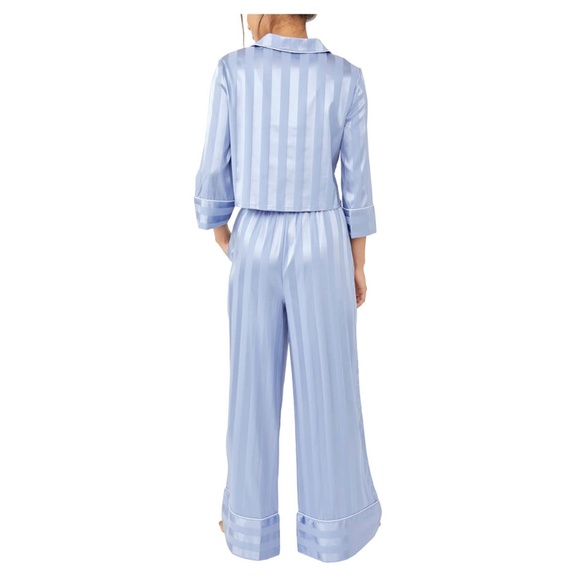 FREE PEOPLE Pajama Party Print Pajamas in Hazy Blue Size X-Large - Picture 2 of 11
